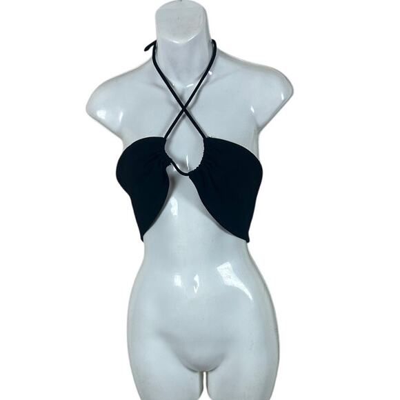 Aritzia Sunday Best Black Cora Halter Top size S - Picture 2 of 7